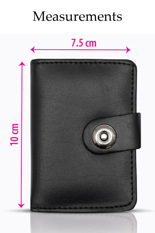 Mini Wallet Plus Card Holder With Magnetic Button