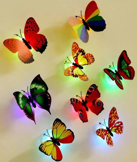 6 LED Butterfly Night Lights,& nbsp;